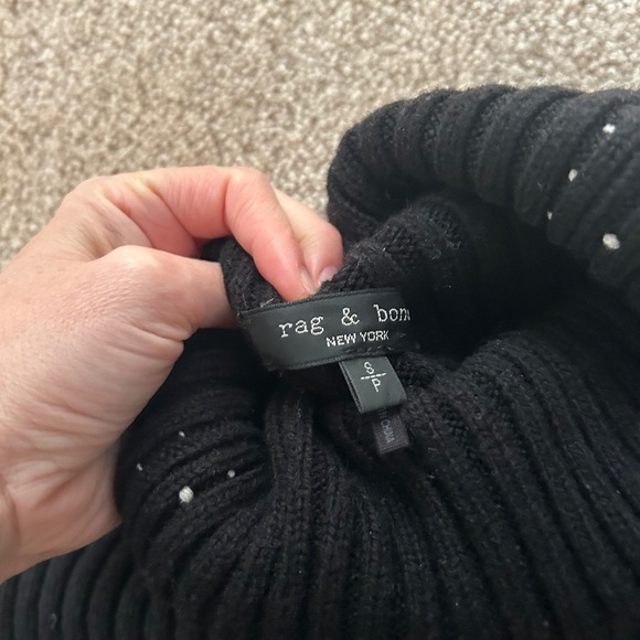 Rag & Bone black 100% heavy knit wool sweater Size S - Picture 3 of 3